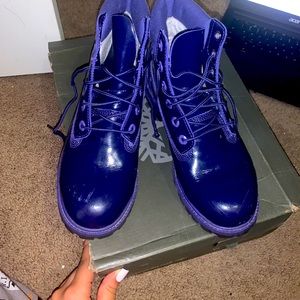 Dark purple timberlands